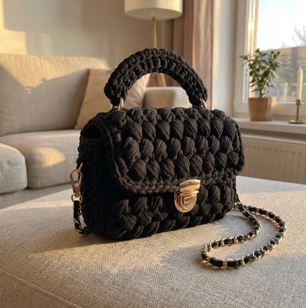 Sac à main crocheté