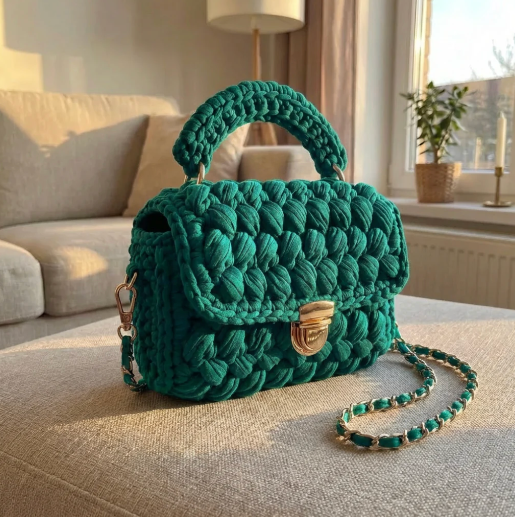Sac à main crocheté